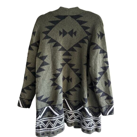 Frye Southwest Aztec Knit Cozy Cardigan Sweater Jacket Large NWT - Picture 9 of 9